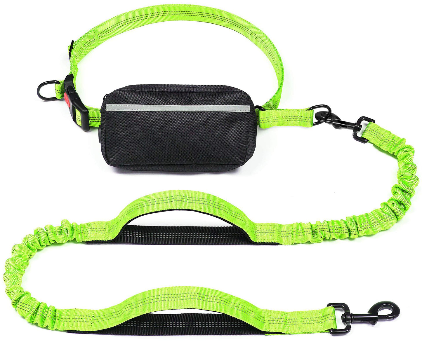 ペット用品 多機能ウエストパック ロープ 反射スリング 犬用ハンドロープ 伸縮リード