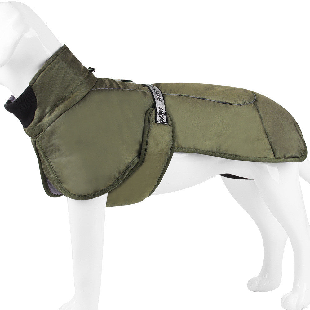 新作犬服 クロークスタイル 厚手で暖かいペット用保温服 反射素材で暖かさをキープ ペット用品