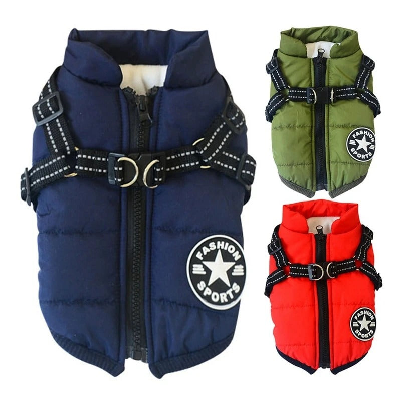 小型犬用ペット服 冬用暖かドッグパーカーコートジャケット チワワ パグ服 子犬 猫用衣類