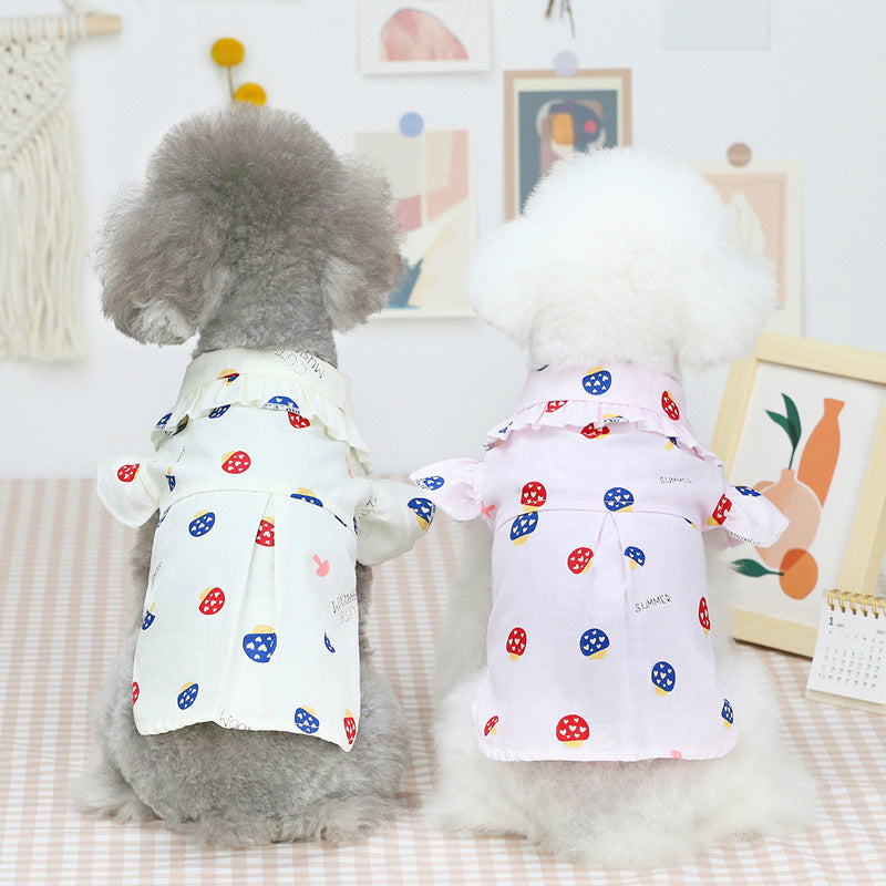 ペット服 子犬の服 薄手のペット服