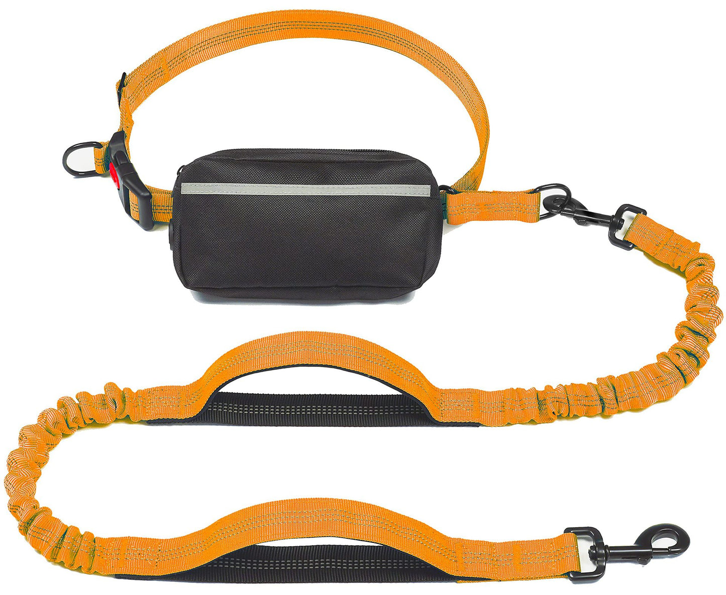 ペット用品 多機能ウエストパック ロープ 反射スリング 犬用ハンドロープ 伸縮リード