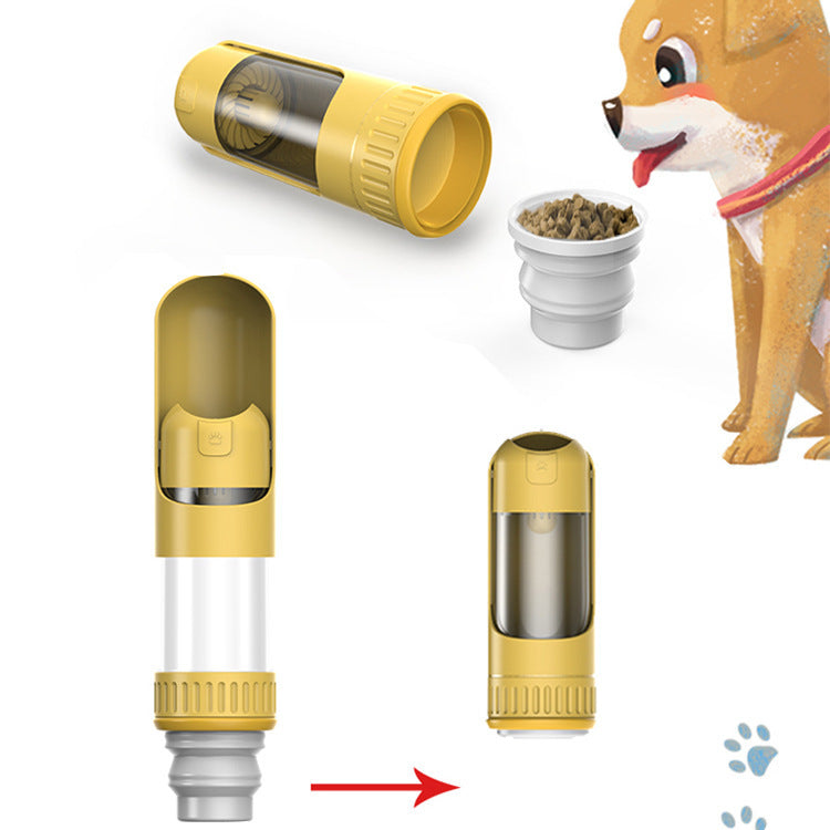 犬用ウォーターボトル 携帯用 水漏れ防止 軽量 犬用ウォーターボトル ボウル付き 犬用トラベルウォーターボトル 犬の散歩アクセサリー