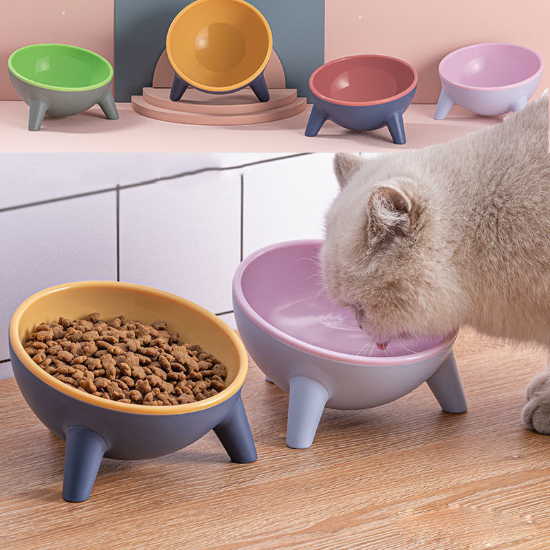 スタンド付き猫犬用ボウル ペット用給餌食器 犬ウサギ用北欧カラーフィーダー ペット用品