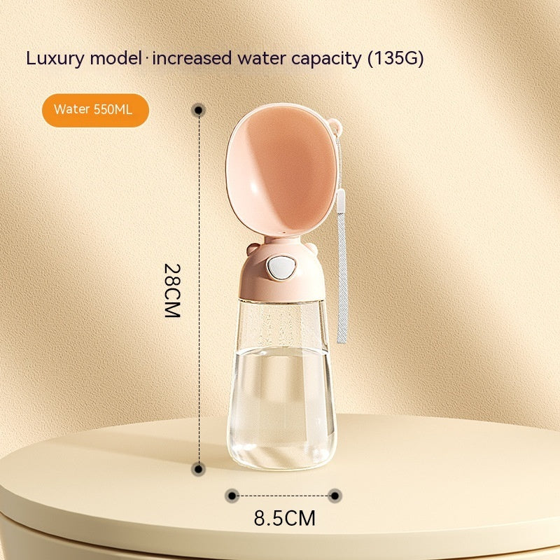 携帯用 犬用 ウォーターボトル フード・給水器 ペット用 給水ボウル 屋外旅行用 飲み物入れ 給水器