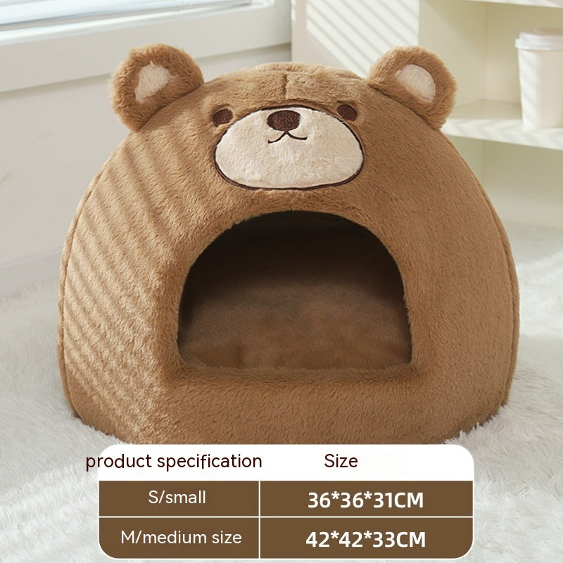 暖かい密閉型猫用巣箱