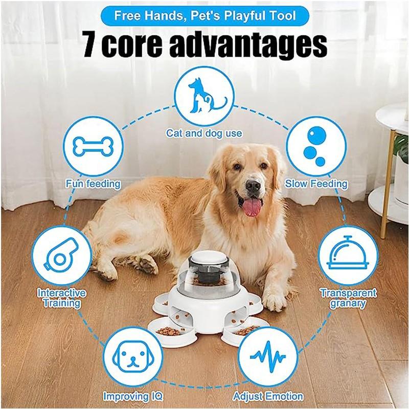 犬用プレス漏れフードフィーダー 自動ペット給餌器