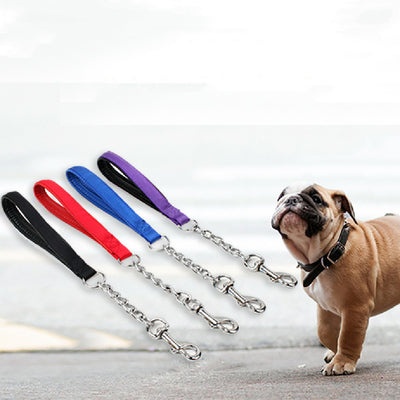 ファッションナイロンチェーン犬用手持ちリード