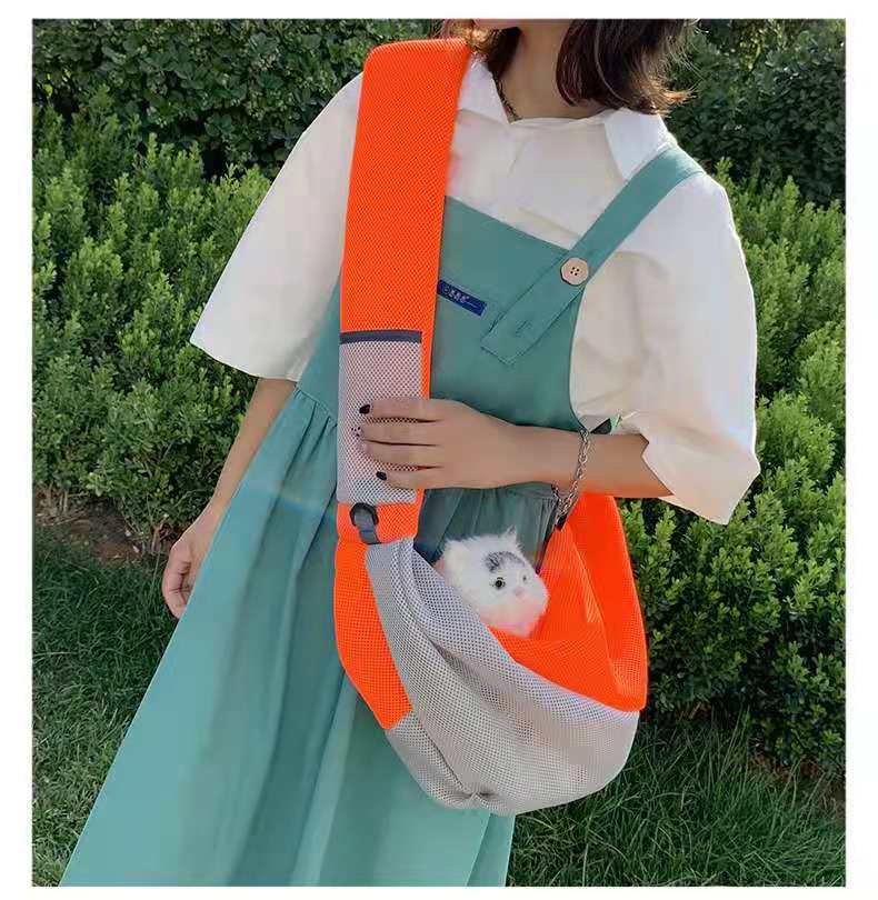 猫犬兼用トラベルポータブルショルダーバッグ通気性メッシュ