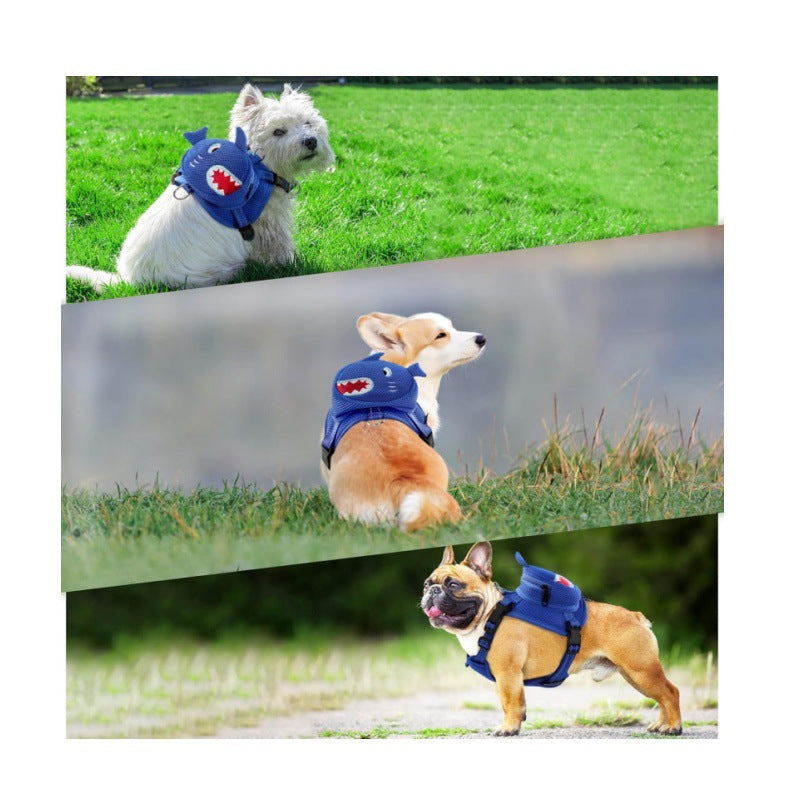 屋外旅行漫画犬用チェストストラップバックパック
