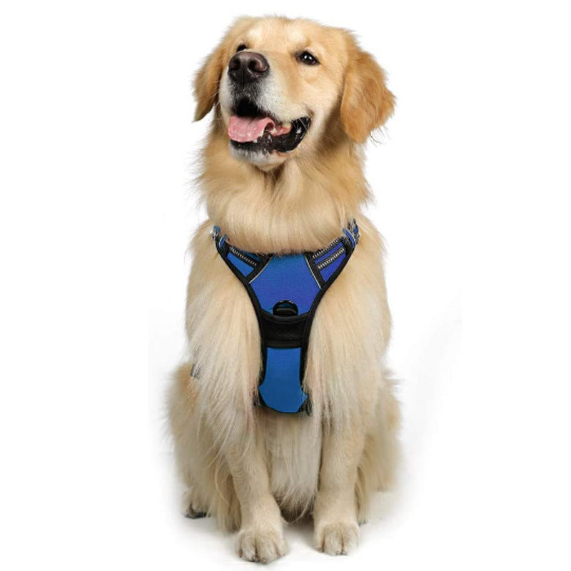 犬用手持ちリード付き反射ベスト