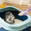 猫用トイレ スコップ プラスチック 猫うんちスコップ スタンド付き ペット清掃用品 猫トイレ用品 耐久性のある猫砂クリーナー ショベル ペット用品
