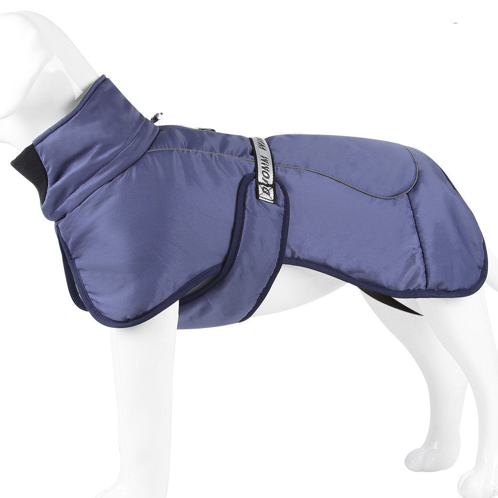 新作犬服 クロークスタイル 厚手で暖かいペット用保温服 反射素材で暖かさをキープ ペット用品