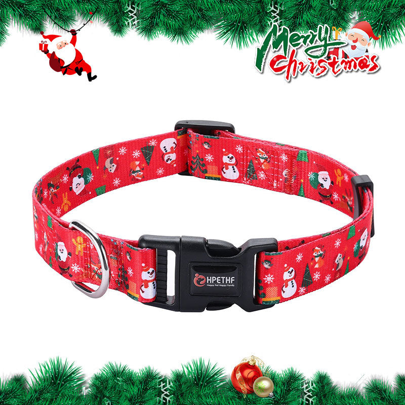 クリスマスカラーペットハンドロープ犬用リード