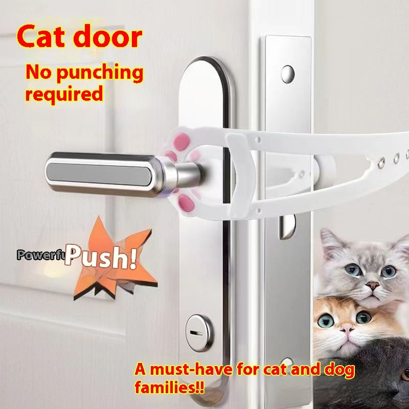 ペットフェンス 猫用出入り口 換気 パンチ不要