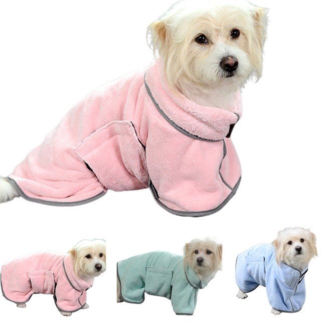 速乾性ペット吸水タオル犬用バスローブ ペット犬用バスタオル 犬猫用マイクロファイバー吸水ペット乾燥タオル ペット用品