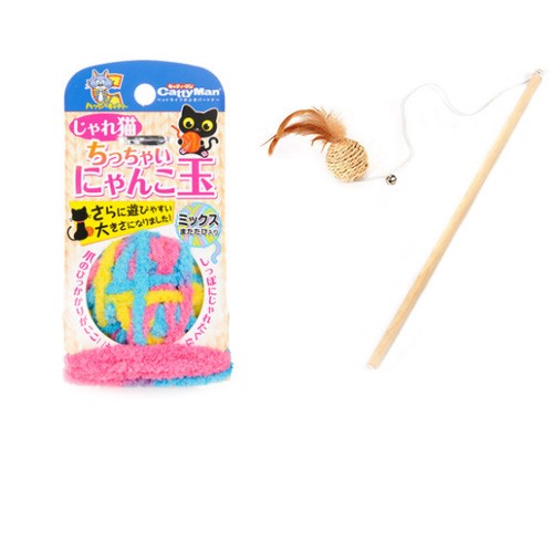 毛糸玉 猫のおもちゃ 面白い猫の棒