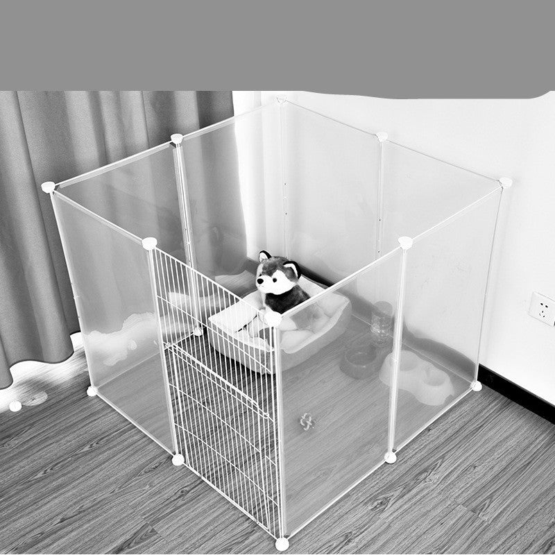 フル透明樹脂製ペットフェンス、屋内犬ケージ、自由組み合わせ猫フェンス