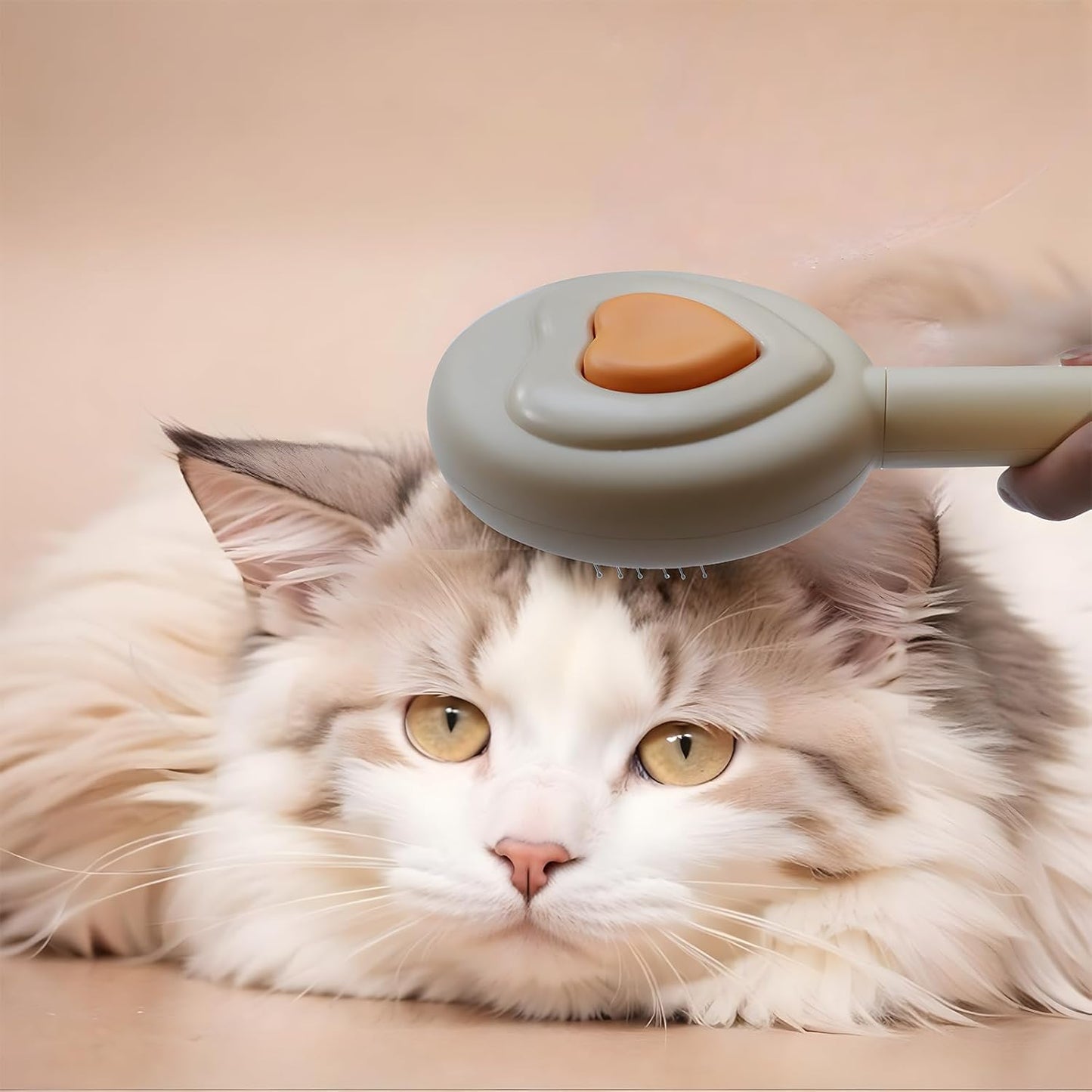 ペットビューティー 抜け毛取りコーム 猫ブラシ - ワンクリックリリース お手入れ簡単 猫コーム 犬用抜け毛取りブラシ