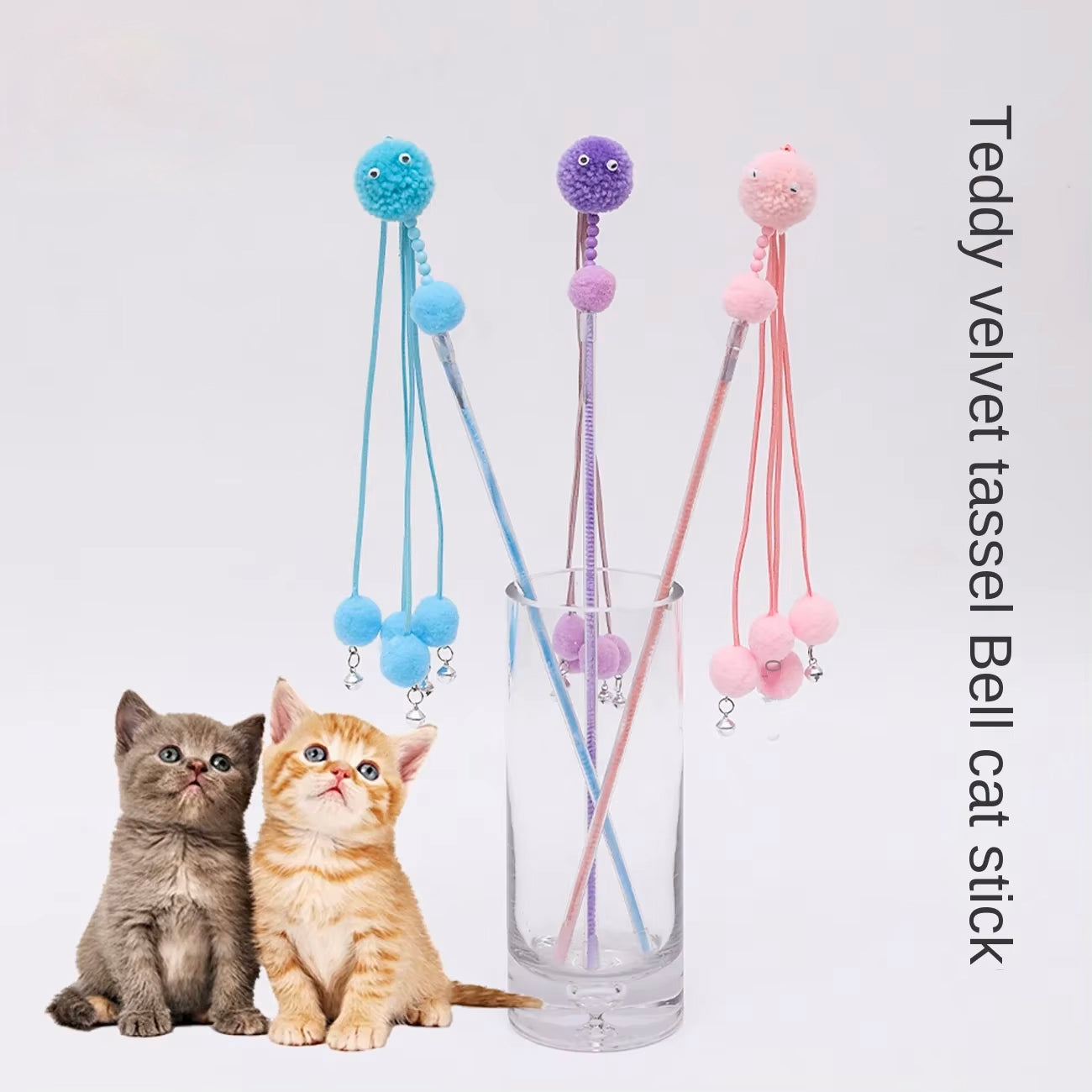 おもしろい猫棒卸売 ピピタオ 新しい猫用品 自己幸福ペットおもちゃ タッセルおもしろい猫棒 猫おもちゃ