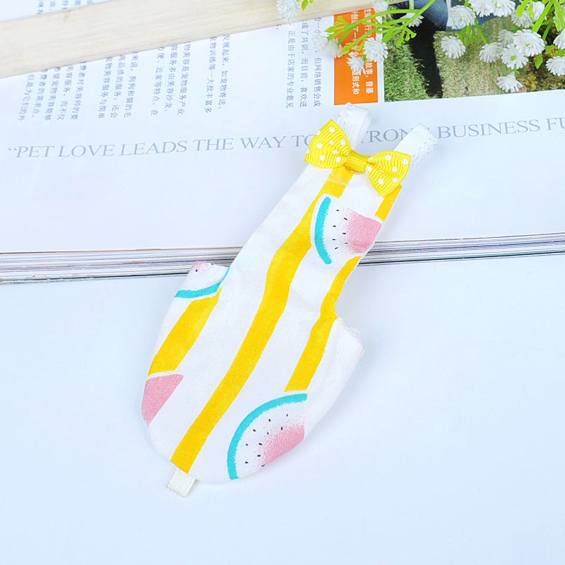 フライトスーツ型鳥用おむつ ポケット付き ハト・インコ用 新しいペット鳥の服