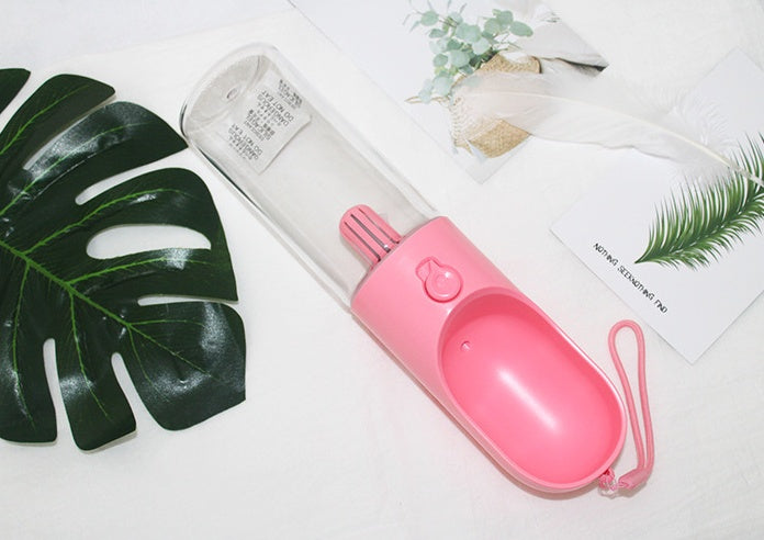 ペット同行カップ ポータブル犬用給水器 屋外用ケトル 400ml