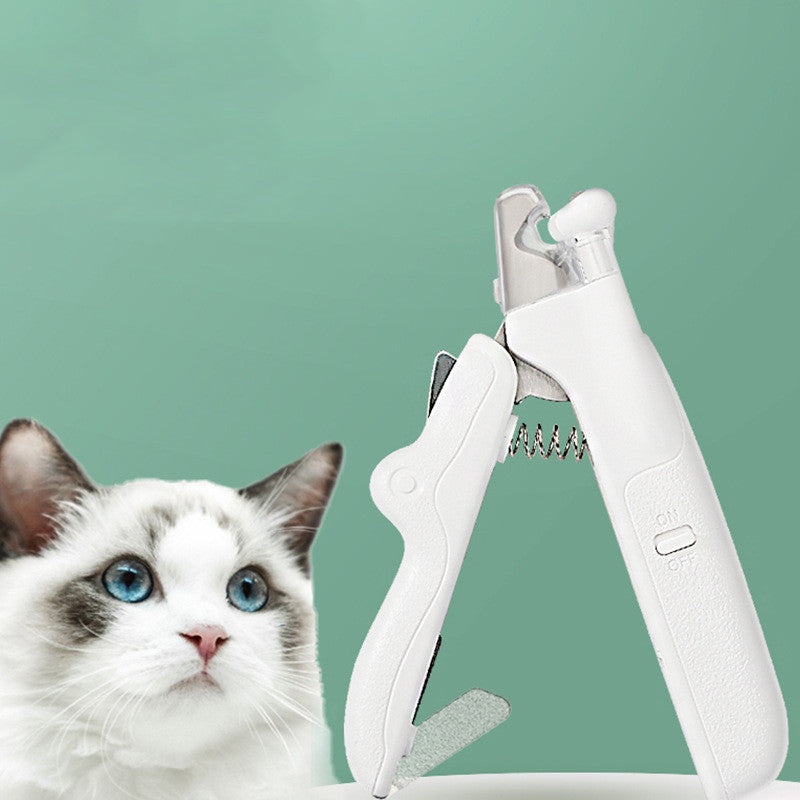 LEDライト付きペット用爪切り 犬猫用爪切り プロ用トリミングツール ケア用品 グルーミング用品