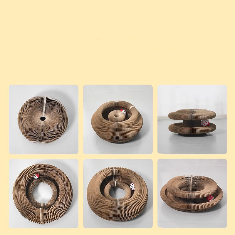 猫用アコーディオンキャットトイ キティカールズキャットトイボール スクラッチパッド マジックオルガン猫の爪とぎボード 猫の爪とぎ