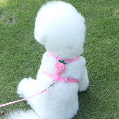 反射チェストストラップ ベストスタイル小型犬散歩用引きひも