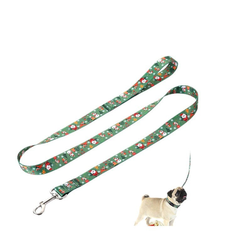 クリスマスカラーペットハンドロープ犬用リード