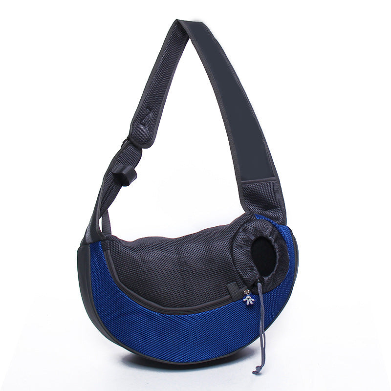 ペット用品 通気性トラベルポータブルメッシュドッグバッグ 胸元スリング