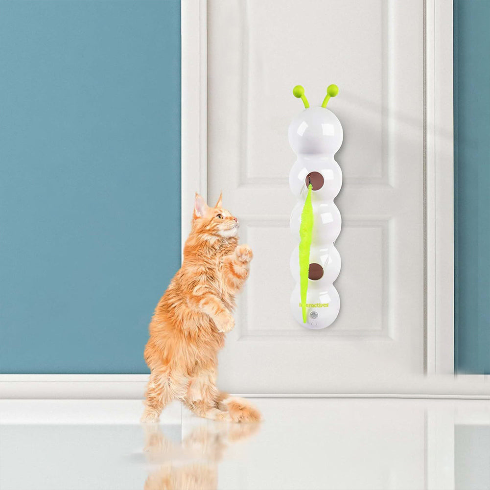 猫からかいおもちゃ 自動ペットおもちゃ 尻尾の動きで起動する子猫のおもちゃ 充電式スマートインタラクティブ猫おもちゃ ペット用品