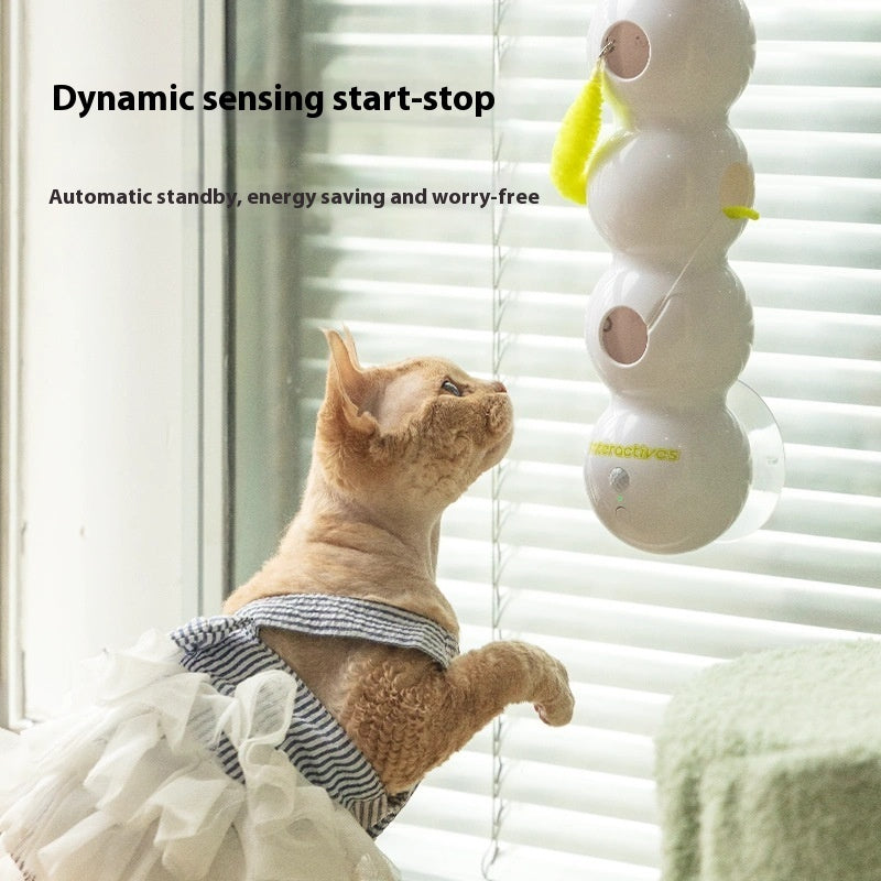猫からかいおもちゃ 自動ペットおもちゃ 尻尾の動きで起動する子猫のおもちゃ 充電式スマートインタラクティブ猫おもちゃ ペット用品