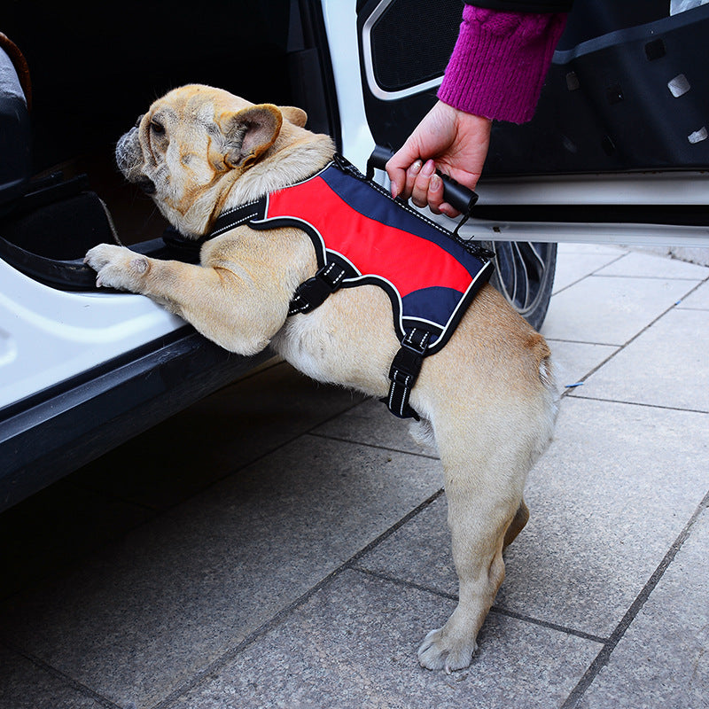 新ペットリードハーネスベスト タクティカル大型犬用チェストストラップ