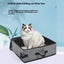 折りたたみ式便利な猫用品オックスフォード布モバイル猫トイレ