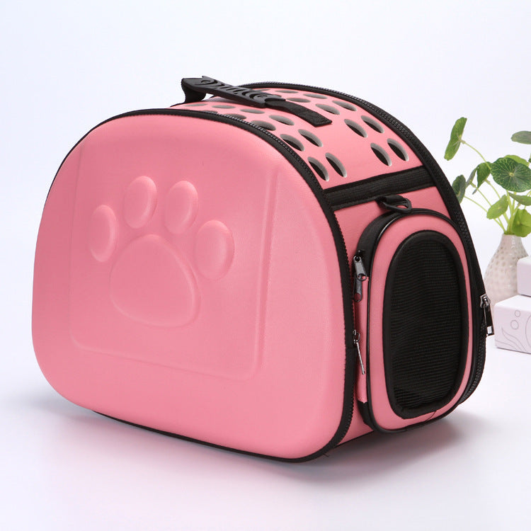 EVA製ペット用おでかけバッグ 猫・小型犬用 通気性・ファッション性・携帯性・折りたたみ可能 旅行に