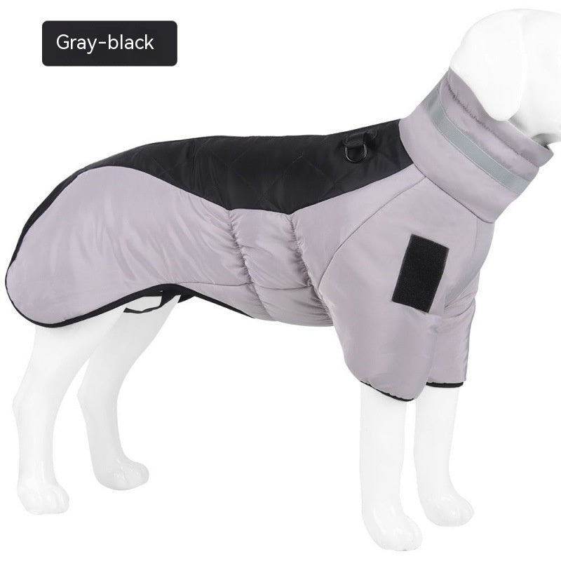 新しい冬の犬のコート 防水ペット服 中型大型犬用 暖かい厚手の犬のベスト カスタム ラブラドール ジャケット