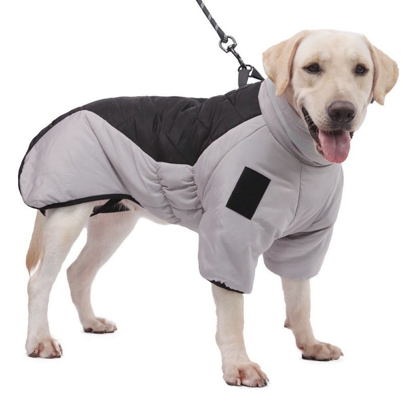 新しい冬の犬のコート 防水ペット服 中型大型犬用 暖かい厚手の犬のベスト カスタム ラブラドール ジャケット
