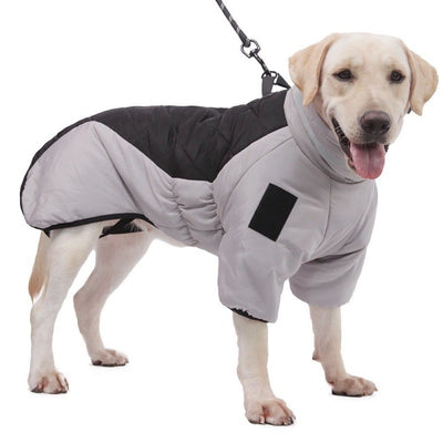 新しい冬の犬のコート 防水ペット服 中型大型犬用 暖かい厚手の犬のベスト カスタム ラブラドール ジャケット
