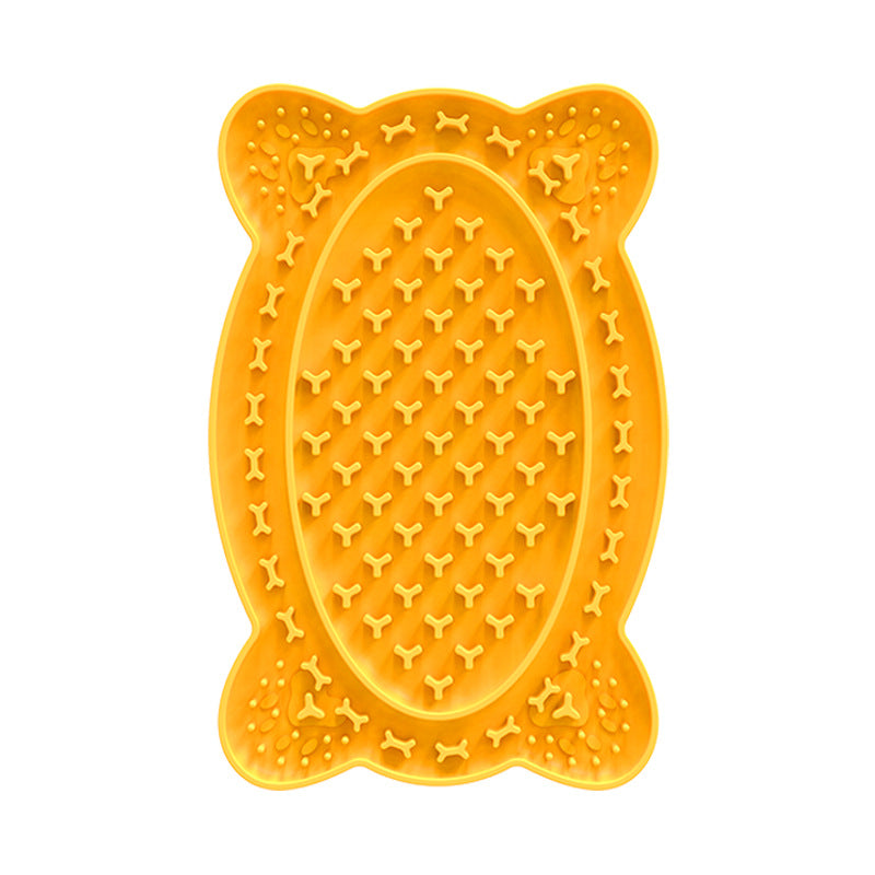 ペット用品 早食い防止トレイ 舐めマット ペットプレースマット