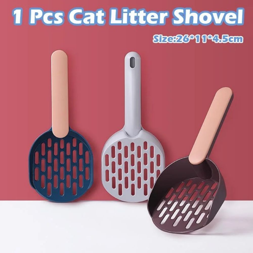 猫用トイレシャベル プラスチック製 猫うんちスクープ ペット清掃ツール 猫トイレ用品 耐久性のあるリッターボックスクリーナーシャベル