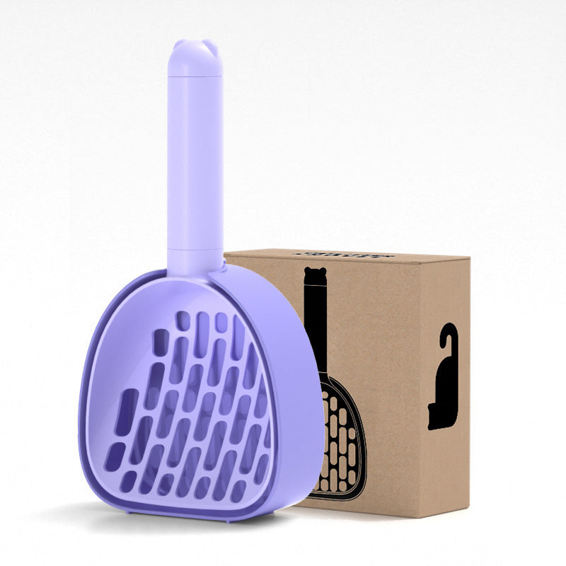 猫用トイレ スコップ プラスチック 猫うんちスコップ スタンド付き ペット清掃用品 猫トイレ用品 耐久性のある猫砂クリーナー ショベル ペット用品