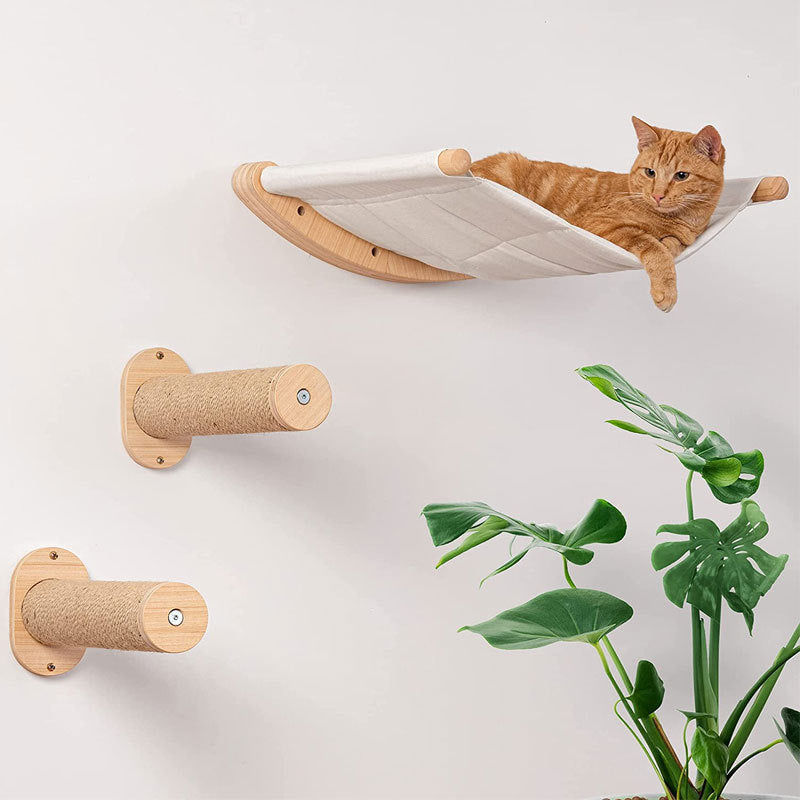木製壁掛け猫ハウス