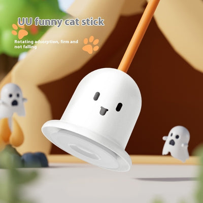 猫おもちゃ 強力吸盤 猫じゃらし