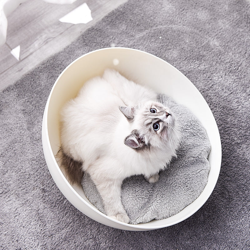 猫ネスト 四季通用 猫卵殻ネスト 四季猫ネスト 多機能おもちゃ 猫ターンテーブル 猫盆