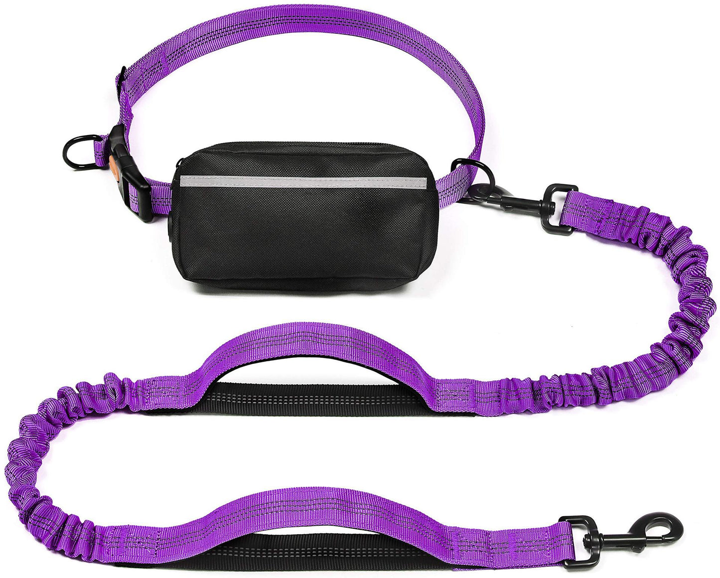 ペット用品 多機能ウエストパック ロープ 反射スリング 犬用ハンドロープ 伸縮リード