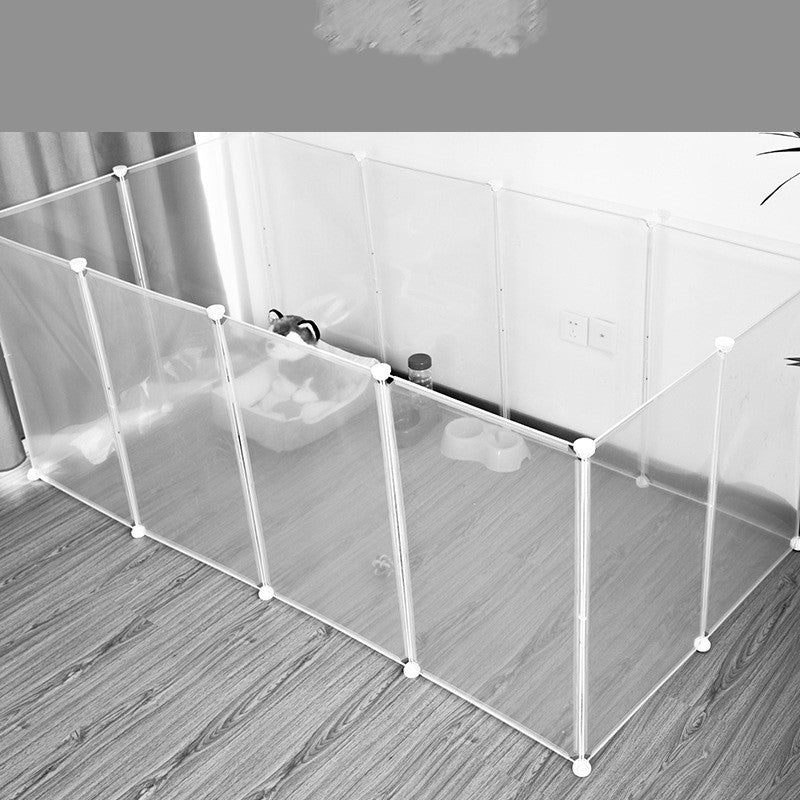 フル透明樹脂製ペットフェンス、屋内犬ケージ、自由組み合わせ猫フェンス