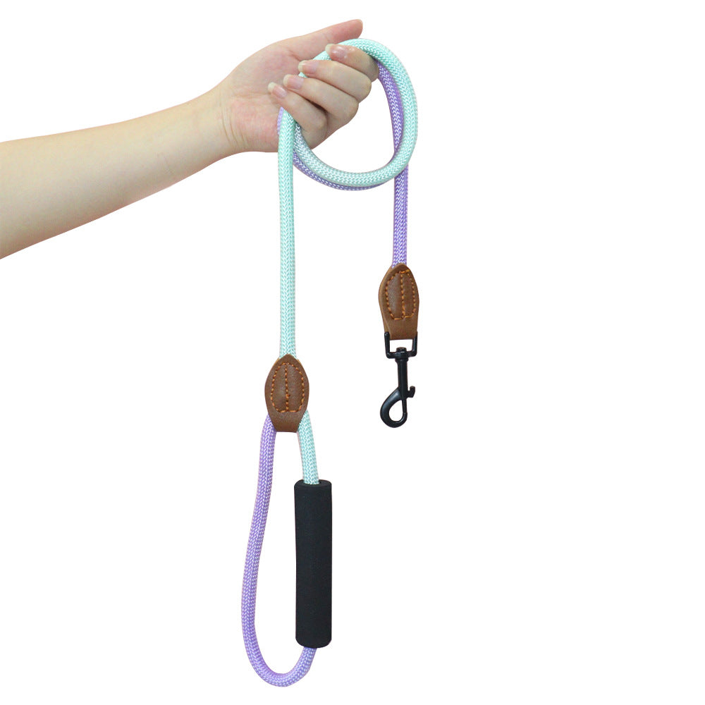 犬用手持ちロープ 手持ち 手持ちロープ式犬用リード 丸ロープ ペット用品