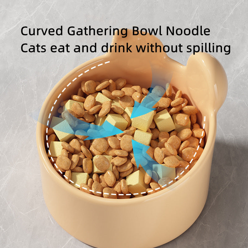 家庭用ペット陶器製ボウル 大口径犬用フード用品 子猫用食器セット 猫用品 犬用ボウル