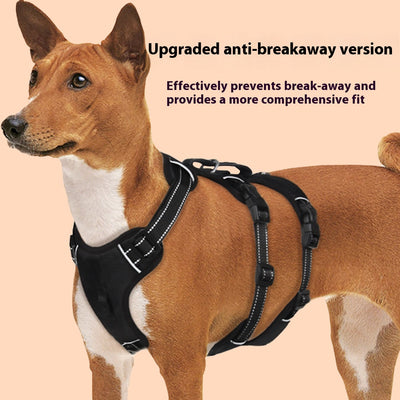 脱走防止大型犬用チェストハーネス オックスフォード布製リード ペット用品