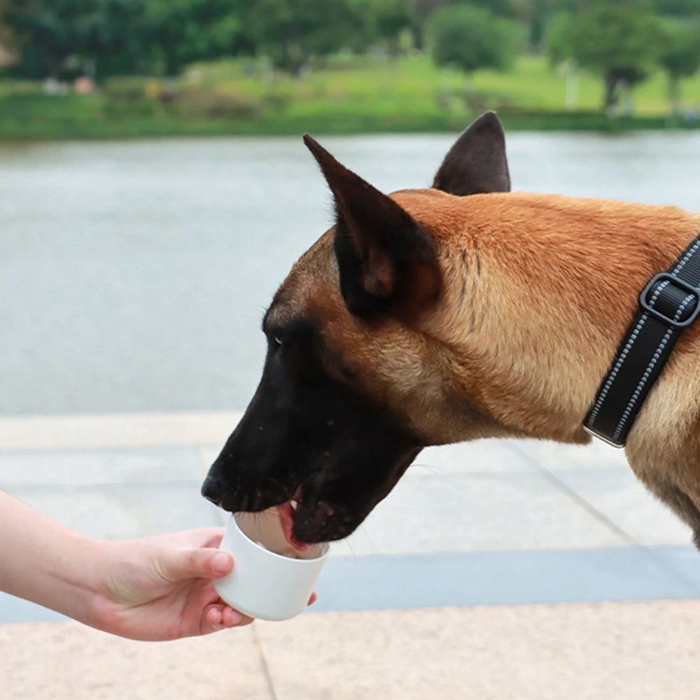 ペット用犬用水筒、給餌ボウル、携帯用水飲み器、ペット屋外旅行用給水器、犬用ボウル、猫用